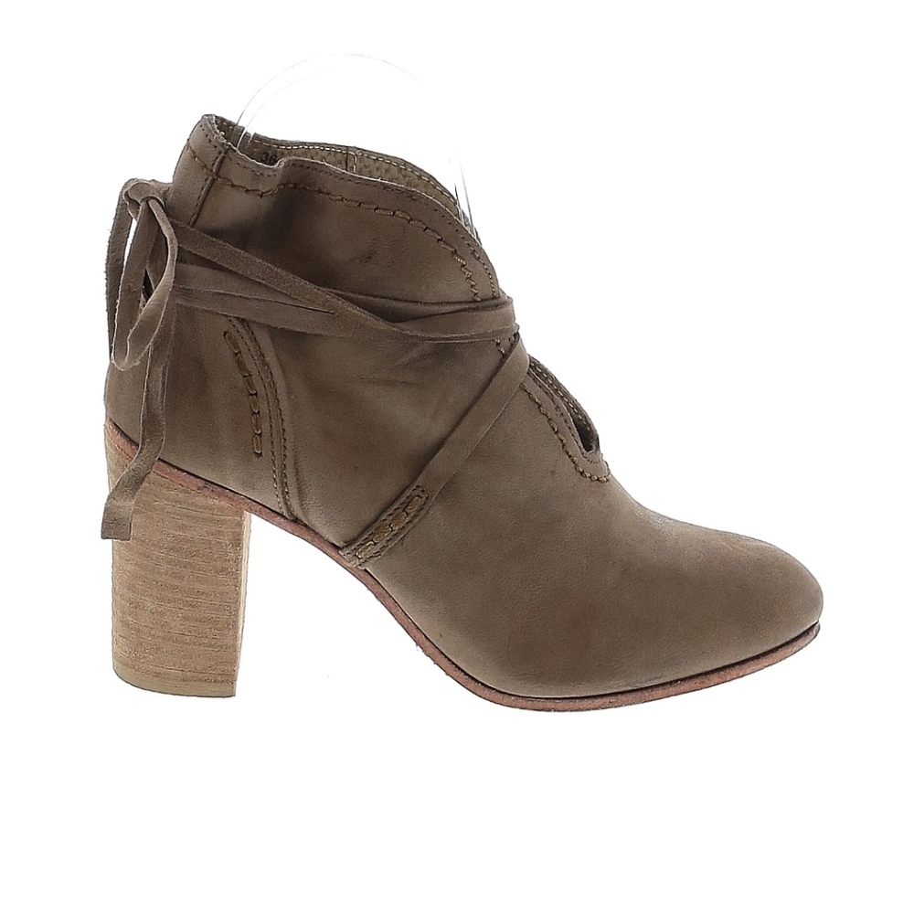 Free people leather tie up heels